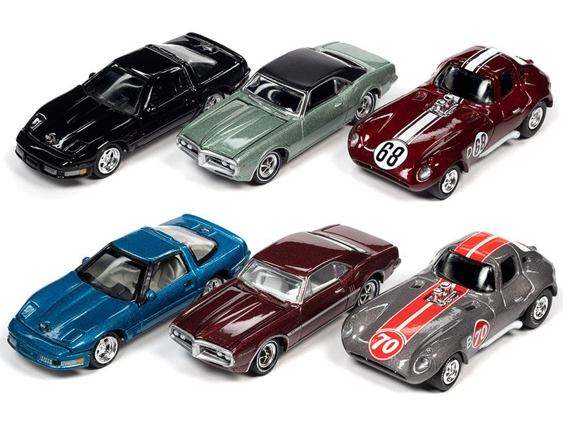 Collector's Tin 2020 Release 2 (6-Car Set) Johnny Lightning 1:64 - JLCT004  -  Passion Diecast 