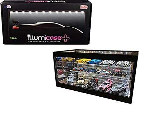 Acrylic case with  led light for 1/64-1/18 - MJ7710 7009  - Passion Diecast 