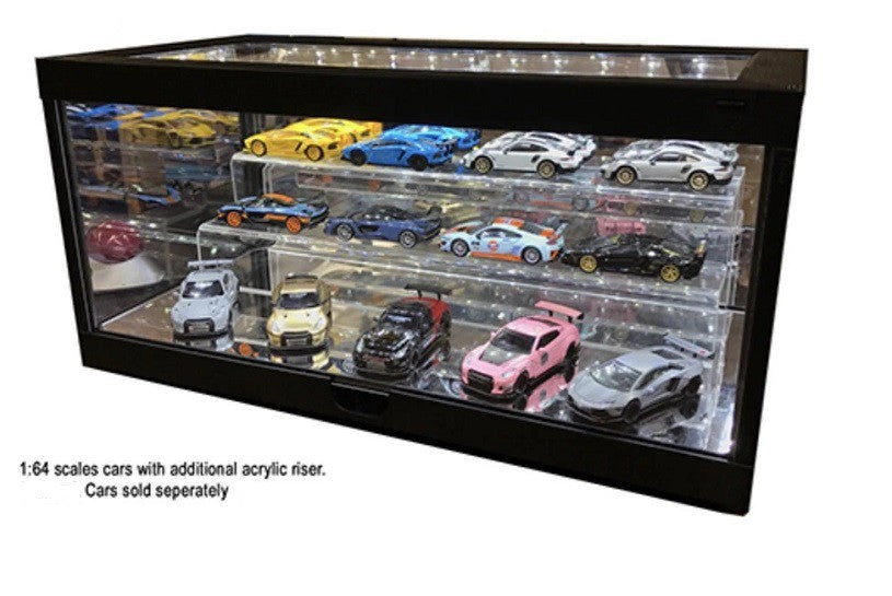 Acrylic case with  led light for 1/64-1/18 - MJ7710 7009  - Passion Diecast 