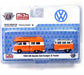 1959 Volkswagen Bus  Double Cab Camper With Trailer - M2 Machines 1/64 Auto Trailer Mijo Exclusive - 38100 MJS03