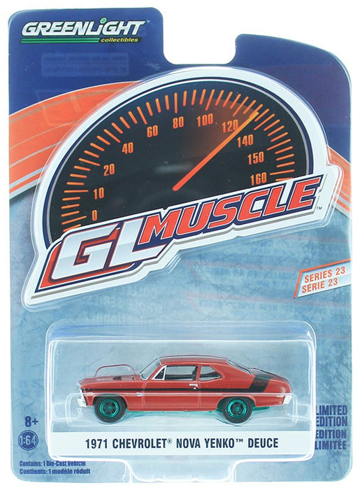 1971 Chevrolet Nova Yenko Deuce - GL Muscle Series 23 - 1-64  GREENMACHINE  - 13270 EGR
