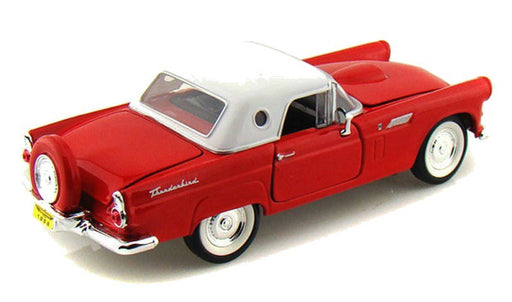 1956 Ford Thunderbird T-Bird Red -  Motormax 1/24 - 73312 RD  -Passion Diecast 