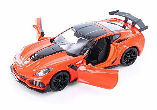 2019 Chevrolet Corvette ZR1 Orange - Motormax 1/24 - 79356 OR - Passion Diecast 
