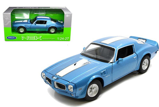 PONTIAC FIREBIRD TRANS AM 1972 Bleu  Welly 1/24 : WL-24075-BL  Passion Diecast