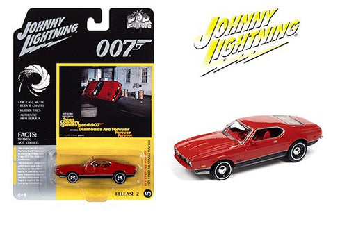 1971 Ford Mustang - James Bond 007 -  Diamond Are Forever   - Johnny Lightning 1:64 - JLSP126 -  Passion Diecast 