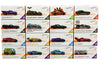 Hot Wheels  ID 1:64  ''H'' Case  -  Assortment -  Set of 16 Cars - FXB02-999H