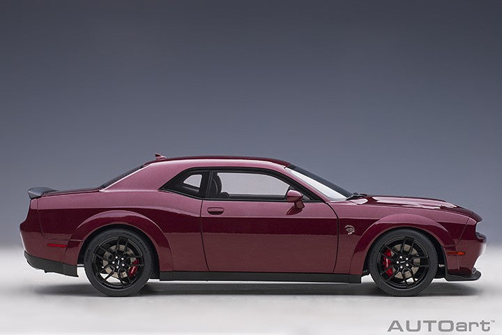 2018 Dodge Challenger SRT Hellcat Widebody -Octane Red - Autoart 1/18 - 71739  - Passion Diecast 