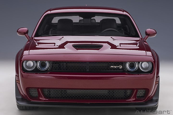 2018 Dodge Challenger SRT Hellcat Widebody -Octane Red - Autoart 1/18 - 71739  - Passion Diecast 