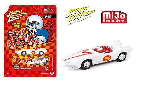 Speed Racer Mach 5 Japan Nostalgia Version  - Johnny Lightning 1/64 Mijo Exclusive - JLCP7349  - Passion Diecast 