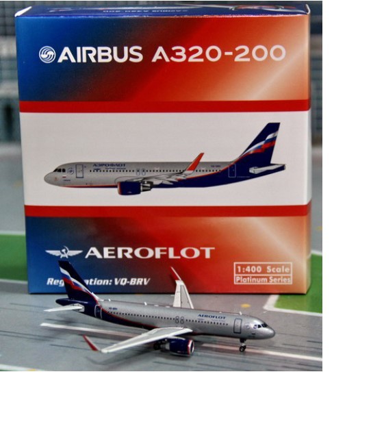 Aeroflot Airbus A320-200 VQ-BRV - Phoenix 1/400 PH1138 Passion Diecast 