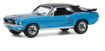 1967 Ford Mustang Coupe 'Ski Country Special' in Vail Blue - greenlight 1/64  Hobby Exclusive - 30171 -  Passion Diecast 