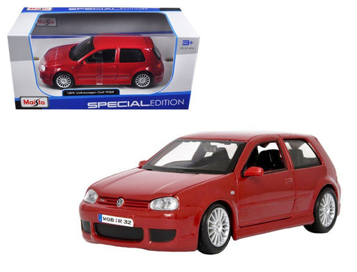Volkswagen Golf R32  Red -Maisto 1/24 - 31290  RD  - Passion Diecast