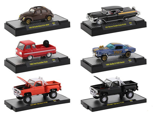 Auto-Trucks Release 62    Assortment of 6 - M2 Machines 1-64 - 32500-62 - Passion Diecast 