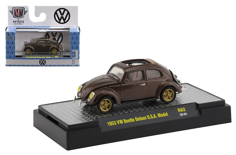 1963 VW Beetle Deluxe U.S.A. Model - Auto-Trucks Release 62  - M2 Machines 1-64 - 32500-62 B - Passion Diecast 