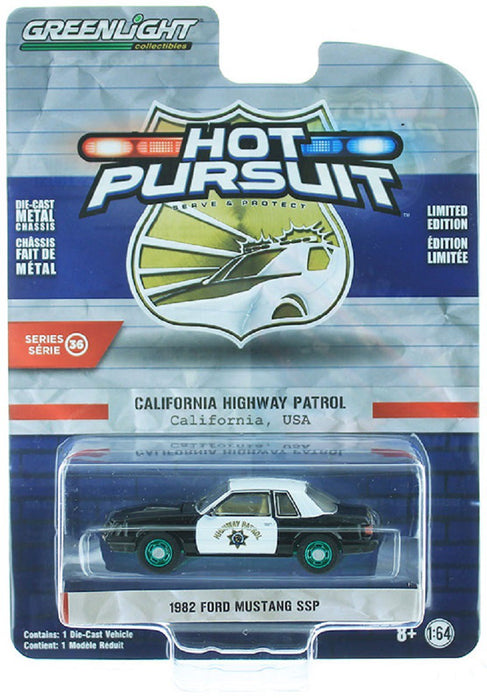 1982 Ford Mustang SSP - California Highway Patrol - Hot Pursuit 36 - 1-64 GREENMACHINE 42930 CGR
