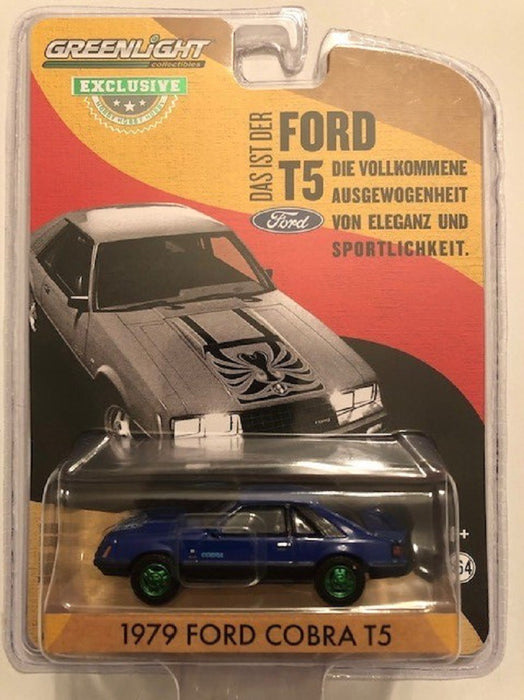 1979 Ford Cobra T5 - Blue Glow  - GREENMACHINE 1/64  Hobby Exclusive - 30205GR