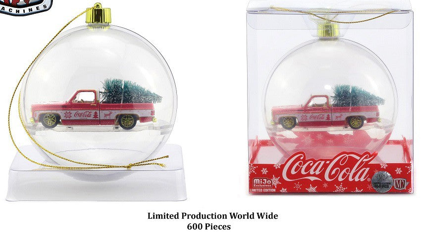 1973 Chevrolet Fleetline with tree - Coca-Cola Ornament- Candy Red/White - M2 Machines 1:64 MiJo CHASE CAR - 53500-MJS01GR