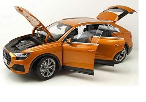 2018 Audi Q8 Orange Metallic - Norev 1-18 - 188371  - Passion Diecast
