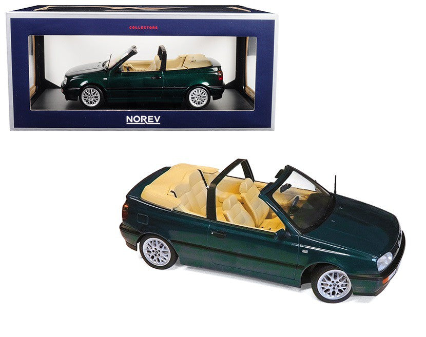 1995 Volkswagen Golf Cabriolet Green - 1/18  Norev -188431 - Passion diecast 