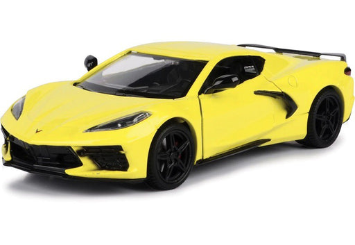 2020 Chevrolet Corvette C8 Stingray  Yellow - Motormax 1/24 - 79360 YL - Passion Diecast 