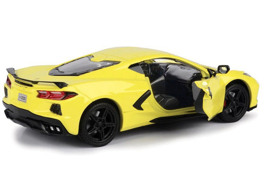 2020 Chevrolet Corvette C8 Stingray  Yellow - Motormax 1/24 - 79360 YL - Passion Diecast 