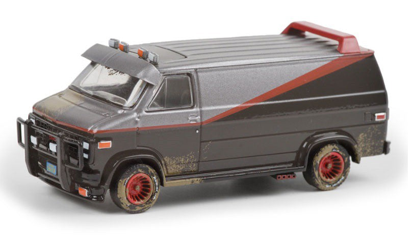 The A-Team  - 1983 GMC Vandura (Weathered Version) - Greenlight 1/64 -  44865 F