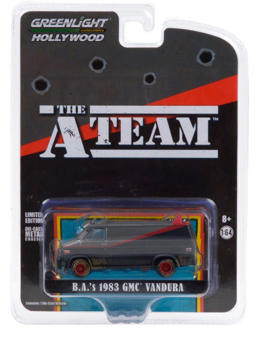 The A-Team  - 1983 GMC Vandura (Weathered Version) - Greenlight 1/64 -  44865 F