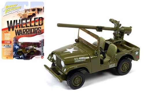 Jeep Willys M38A1C - Korean War - Wheeled Warriors  - Johnny Lightning - 1:64 - JLCP7272 - Passion Diecast 