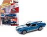 1968 Ford Mustang Shelby GT-350 Acapulco Blue  with White Stripes -Collector Tin - Johnny Lightning -   1:64 - JLSP109 B