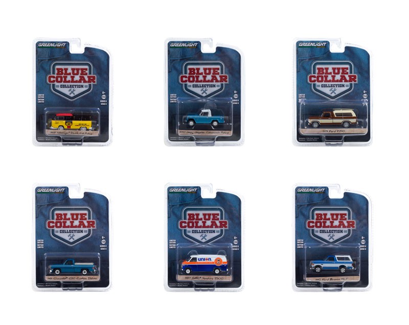 Blue Collar Collection Series 8 assortment - Greenlight 1/64 -  35180 - Passion Diecast 