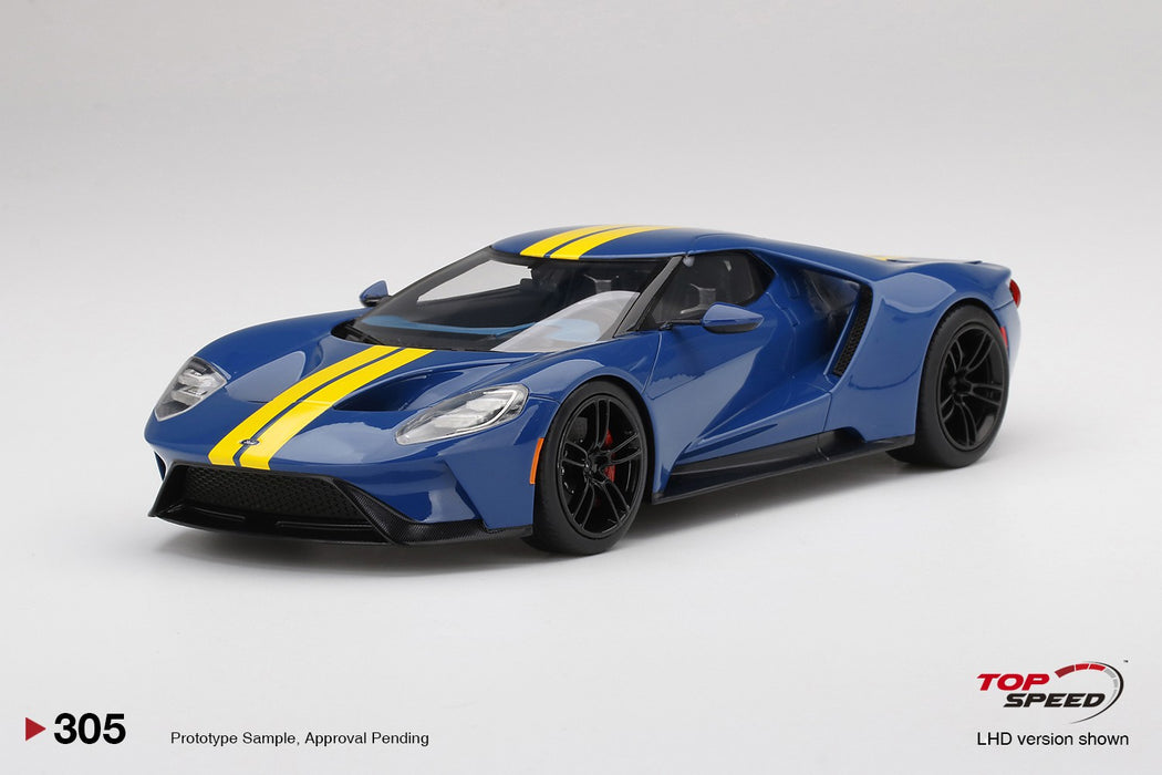 1/18 FORD GT Sunoco Blue w / Yellow Stripe  TS0305