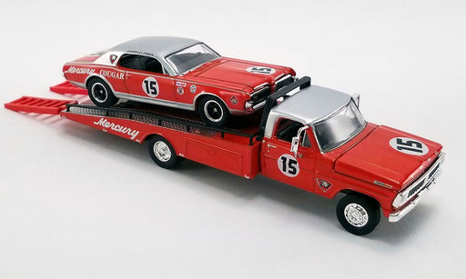 PARNELLI JONES - FORD F-350 RAMP TRUCK WITH NO 15 1967 MERCURY COUGAR Acme 1/64   51343