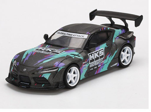 HKS Toyota GR Supra 2019 SEMA Presentation-  MINI GT 1:64 - Mijo Exclusive - MGT00212 - Passion Diecast 
