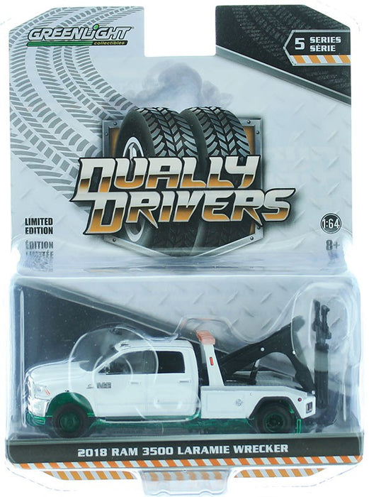 2018 Ram 3500 Dually Wrecker in Bright White - Dually Drivers  5 - GREENMACHINE 1-64 - 46050 CGR