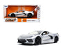 2020 Chevy Corvette C8 Stingray Silver -  Jada 1/24- Big Time muscle  - 32539 SIL - Passion Diecast 