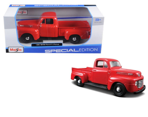 Ford F1 Pickup  1948 Red  - Maisto 1/24 - 31935 RD - Passion Diecast 
