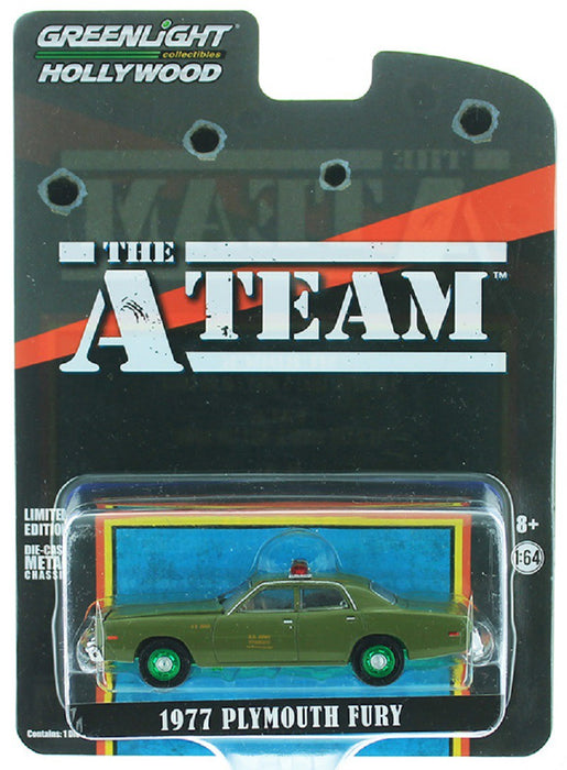 1977 Plymouth Fury U.S. Army Police  - The A-Team - GREENMACHINE 1/64 -  44865 AGR