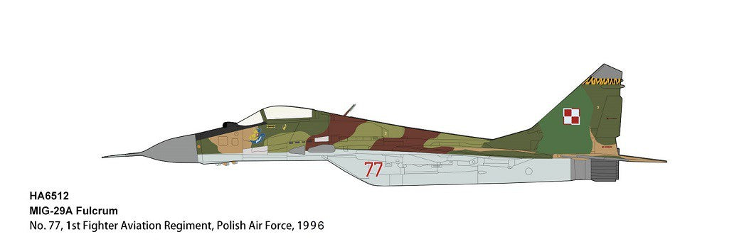 Mikoyan MiG-29 Fulcrum-A / Polish Air Force 1st Fighter Aviation Rgt, Poland, 1996 - Hobby Master 1/72 HA6512 - Passion Diecast