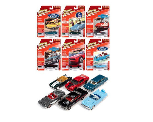 Classic Gold 2020 Release 3 Set A (6-Car Set) Johnny Lightning 1:64 - JLCG023 A -  Passion Diecast 