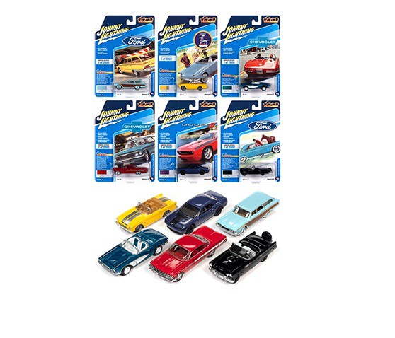 Classic Gold 2020 Release 3 Set B (6-Car Set) Johnny Lightning 1:64 - JLCG023 B  -  Passion Diecast 