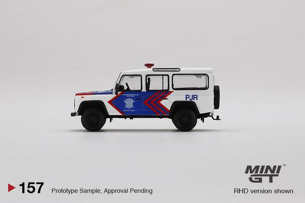 Land Rover Defender 110 Indonesia Pollisi - Mini GT 1/64 - MGT00157 R -  Passion Diecast 