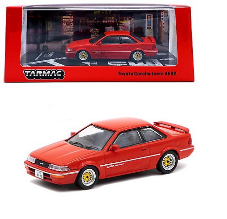 Toyota Corolla Levin (AE92) - Red - Tarmac Works  1/64 - T64R-036 RD - Passion Diecast 
