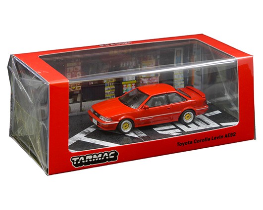 Toyota Corolla Levin (AE92) - Red - Tarmac Works  1/64 - T64R-036 RD - Passion Diecast 