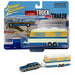 1973 Chevy Caprice Station Wagon Blue with Camper Trailer  - Johnny Lightning  1:64 - JLBT013 B -  Passion Diecast 