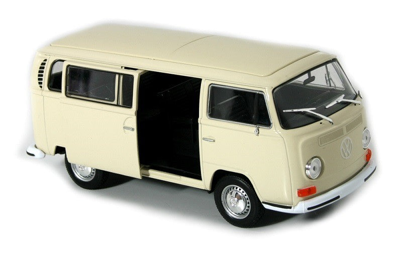 1972 Volkswagen Bus T2 - welly 1/24 - 22472 Beige  - Passion Diecast 