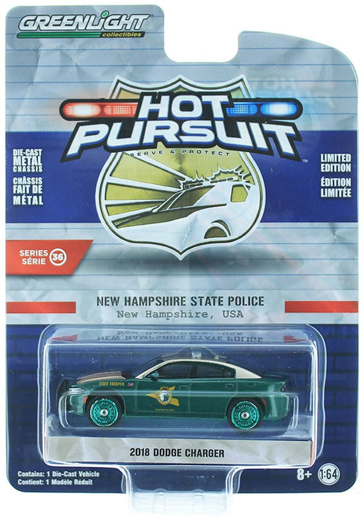 2018 Dodge Charger - New Hampshire State Police - Hot Pursuit 36 - 1-64 GREENMACHINE 42930 EGR