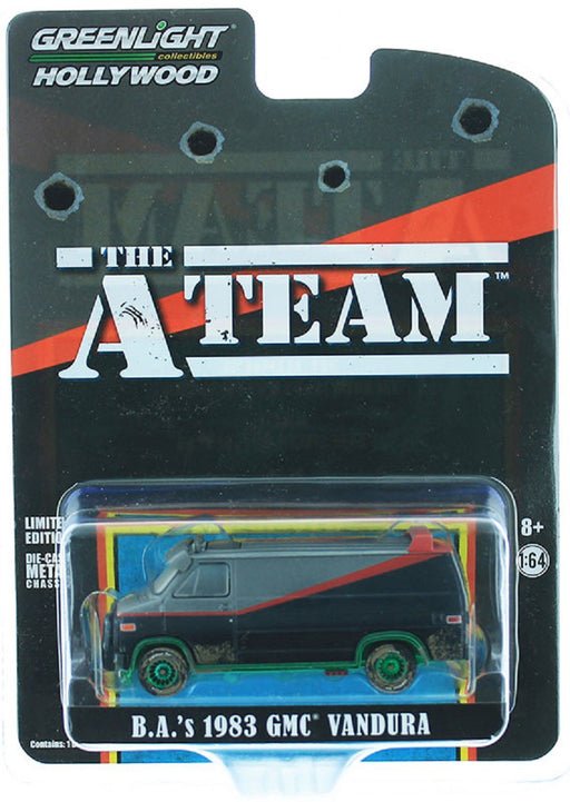 The A-Team  - 1983 GMC Vandura (Weathered Version) - GREENMACHINE 1/64 -  44865 FGR