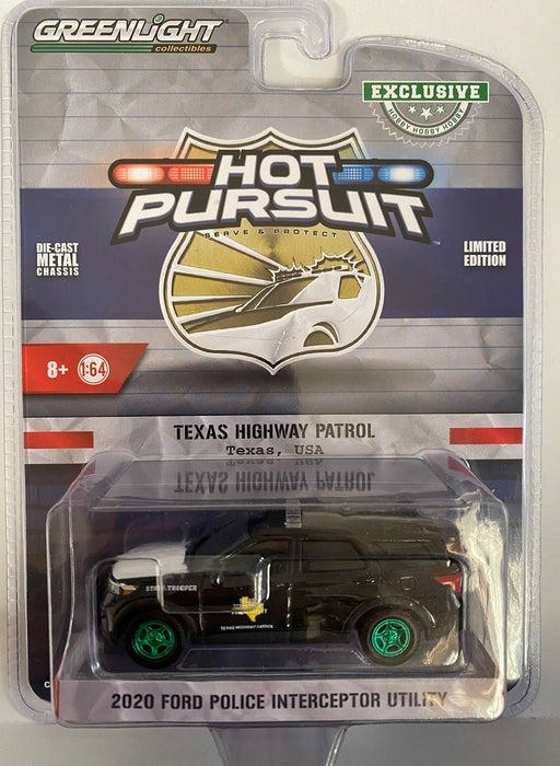 2020 Ford Police Interceptor Utility - Texas Highway Patrol - GREENMACHINE 1/64  Hobby Exclusive - 30234GR