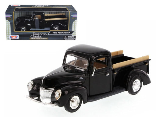 1940 Ford Pick Up  Black - Motormax 1-24 - 73234 BK - Passion Diecast
