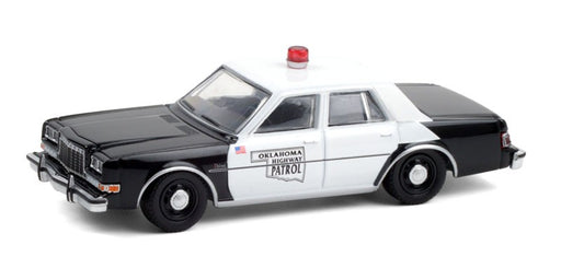 1985 Dodge Diplomat - Oklahoma Highway Patrol - Hot Pursuit Series 37 -1-64 Greenlight - 42950 C  - Passion Diecast 
